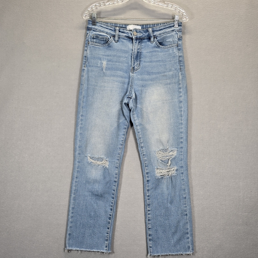 Vervet Los Angeles Womens Jeans Zise 28 Distressed Straight Leg  Med Rise